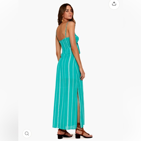 VIX Maxi Dress Size M Tulum Yola Tricia Long Dress EUC - Picture 10 of 12